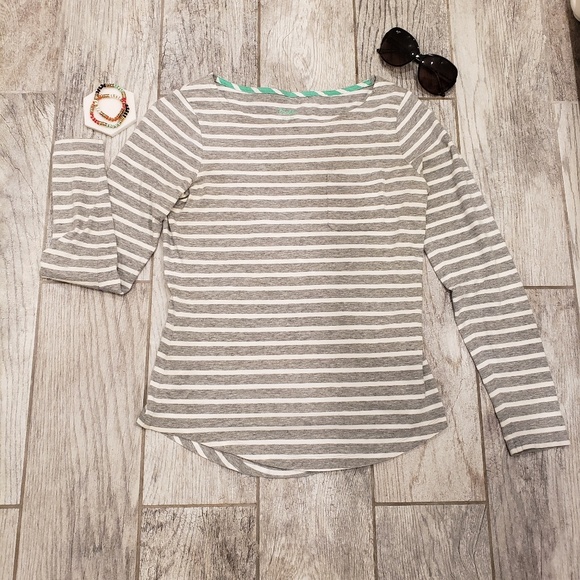 Boden Tops - Boden Breton Long Sleeve Striped Top Size 4